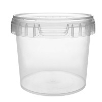 366 ML CLEAR TAMPER EVIDENT TUB and LID